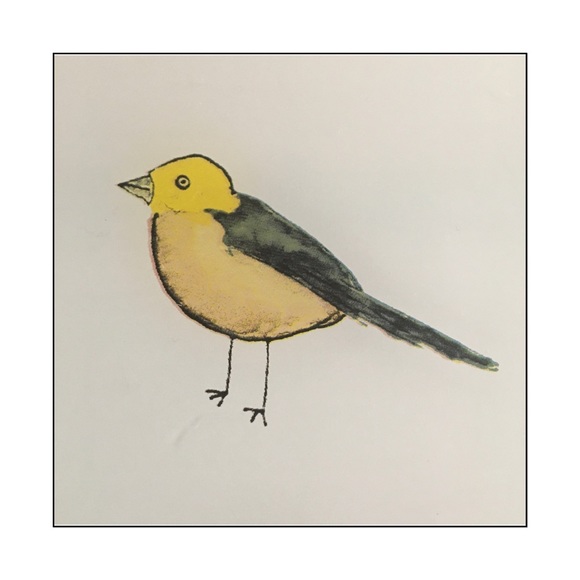 Rae Dunn LOVE Glass Accent Tray with Bird Graphic - Picture 9 of 12